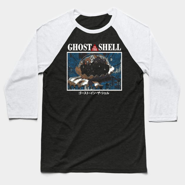 Ghost In The Shell Baseball T-Shirt by WithinSanityClothing